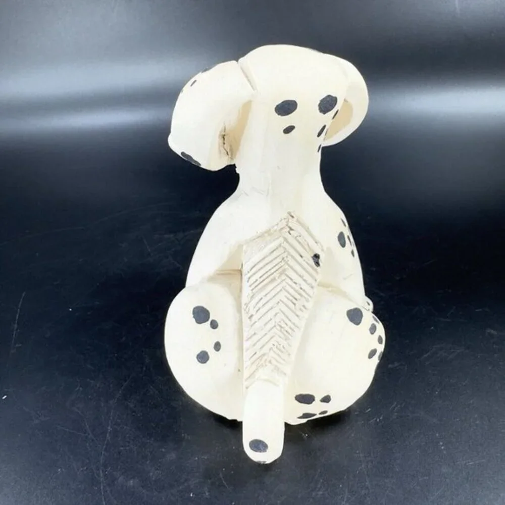 Artesania Rinconada Figurine Made In Uruguay Marked Whimsical Dalmatian Dog VTG‎